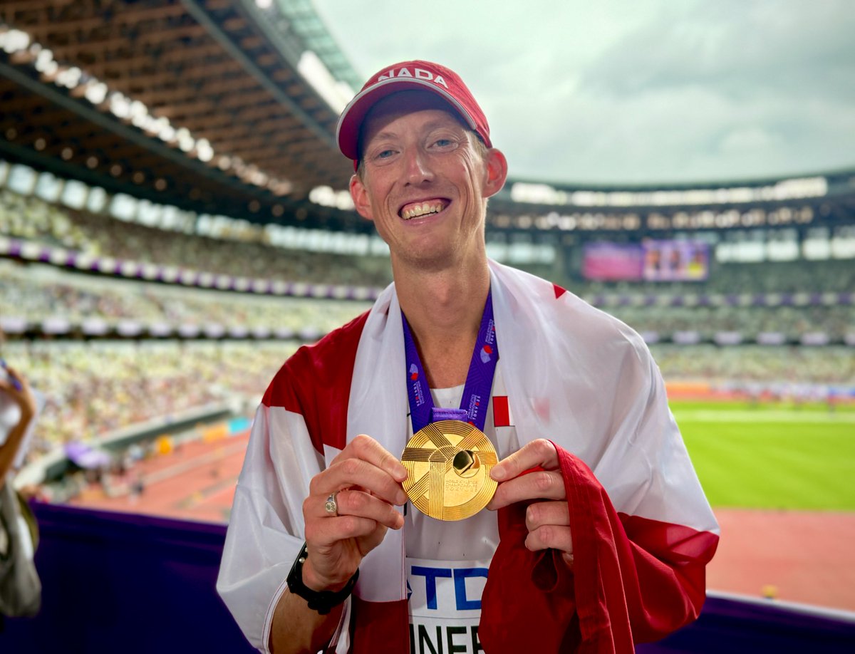 Devin_Heroux's tweet image. Canada now has two gold medals at the world athletics championships.

And they both come from athletes who call Richmond, BC their hometown.

Evan Dunfee and Camryn Rogers are world champions in Tokyo.