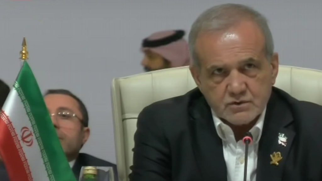 The Iranian President: 
Anyone who helps the Zionist entity is not a Muslim