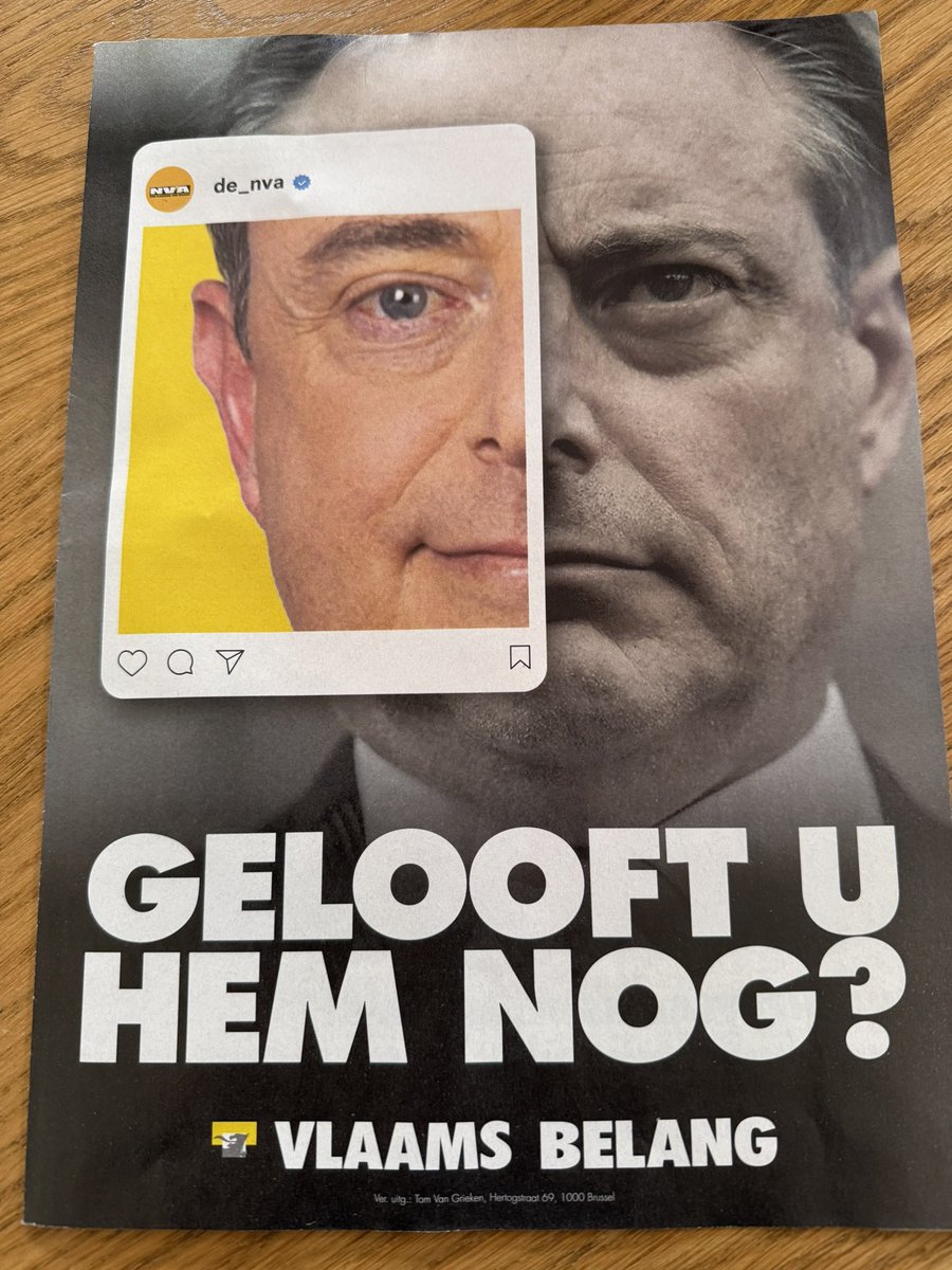 👇 zat vanmiddag in mijn brievenbus. 
Is dit nu werkelijk alles wat jullie nog kunnen sukkelaars? <a href="/vlbelang/">Vlaams Belang</a>