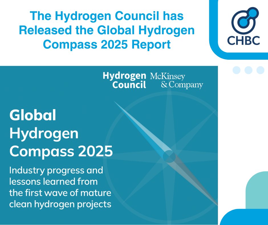 The <a href="/HydrogenCouncil/">Hydrogen Council</a> released the Global Hydrogen Compass Report discussing the #globalhydrogen industry. With $110B+ committed across 500+ projects &amp; 6M+ tons of capacity, the report highlights momentum &amp; challenges ahead.🌍⚡

🔗 compass.hydrogencouncil.com
#CleanHydrogen #Hydrogen
