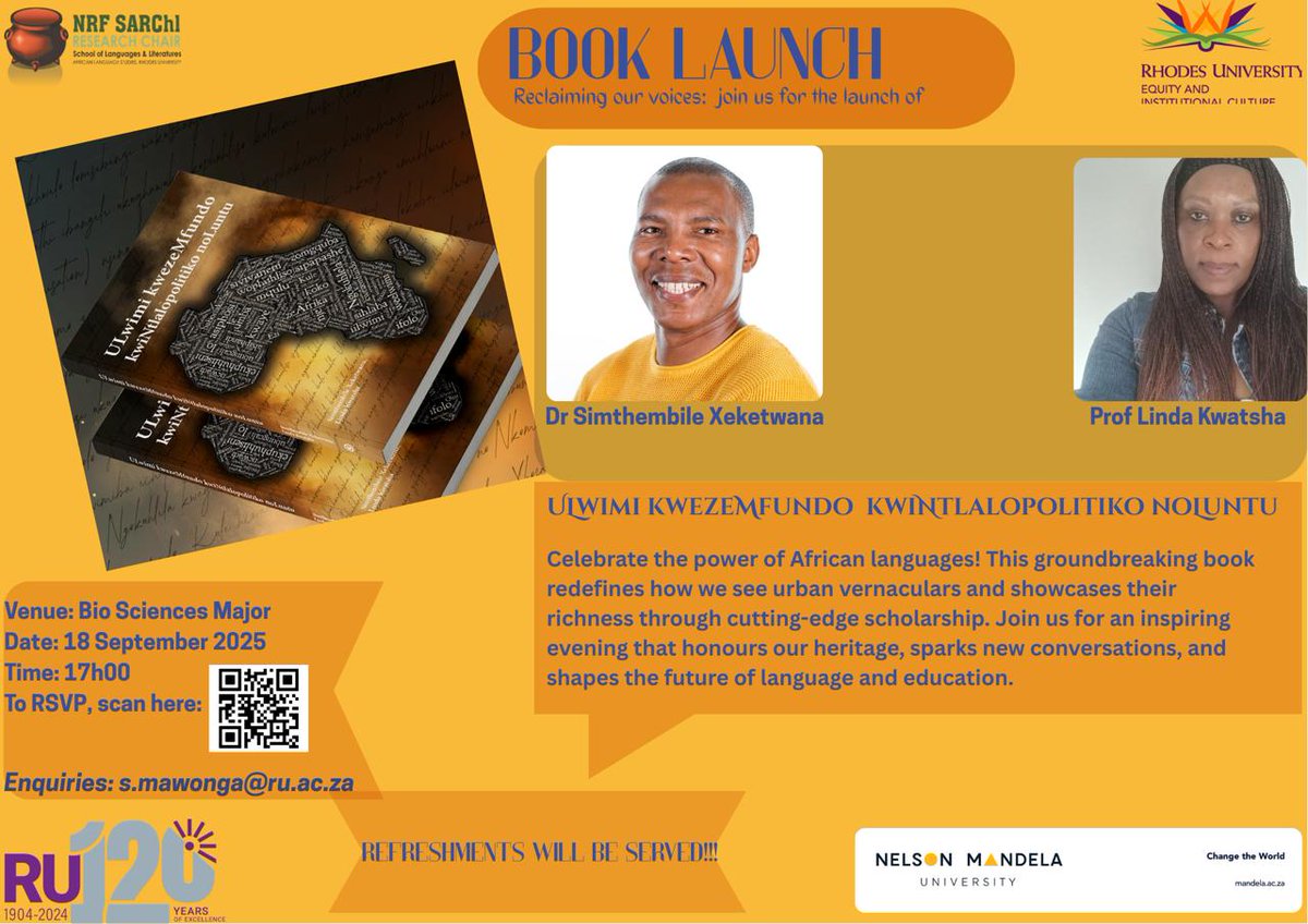 Gqirhalwazi waseCala (@sim_simthe) on Twitter photo Those who are <a href="/RhodesUni/">Rhodes University</a> come through as we launch this book <a href="/ActionLanguages/">Indigenous Languages Action Forum</a> <a href="/StellenboschUni/">Stellenbosch University</a> Those who are <a href="/RhodesUni/">Rhodes University</a> come through as we launch this book <a href="/ActionLanguages/">Indigenous Languages Action Forum</a> <a href="/StellenboschUni/">Stellenbosch University</a>