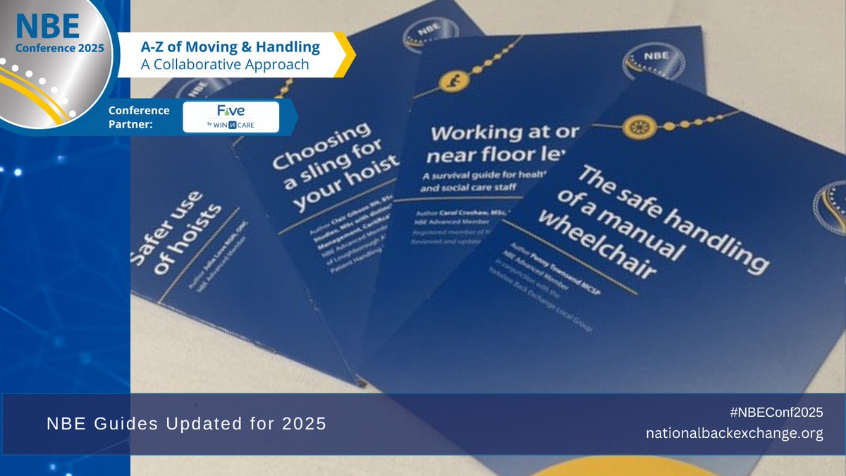 nbetoday's tweet image. New: Updated for 2025 - NBE #MovingAndHandling Guides!

Order from the NBE Online Bookshop: 
nbemem.lpl-uk.com/?route=product… 

#NBE #NBEGuides #HealthCare #SocialCare #MSDPrevention #CareProfessionals