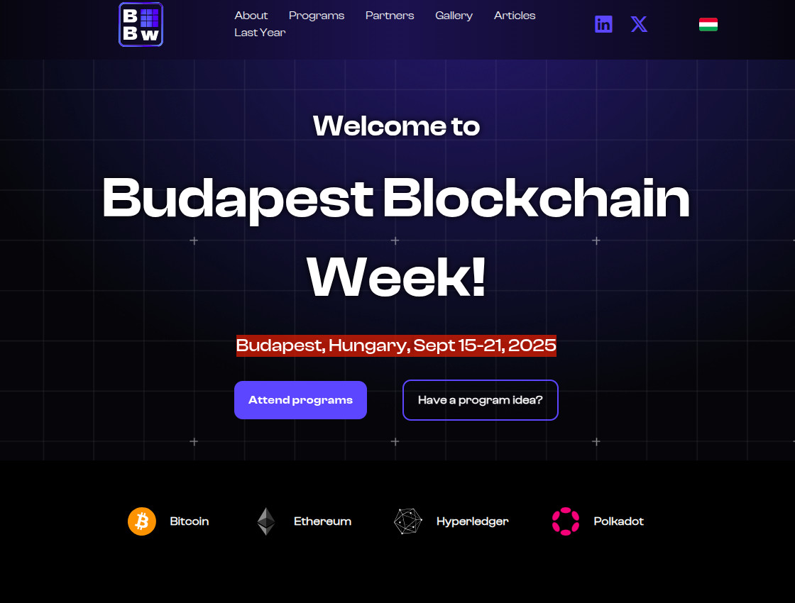 Köszönjük a Digital Cash-nek Karoly Varsanyi dr., hogy megemlékezett a Budapest Blockchain Week-ről.
Holnap (kedden), 17-től kezünk.
digitalcash.hu/2025/09/14/bec…
lnkd.in/dmSSGAyZ