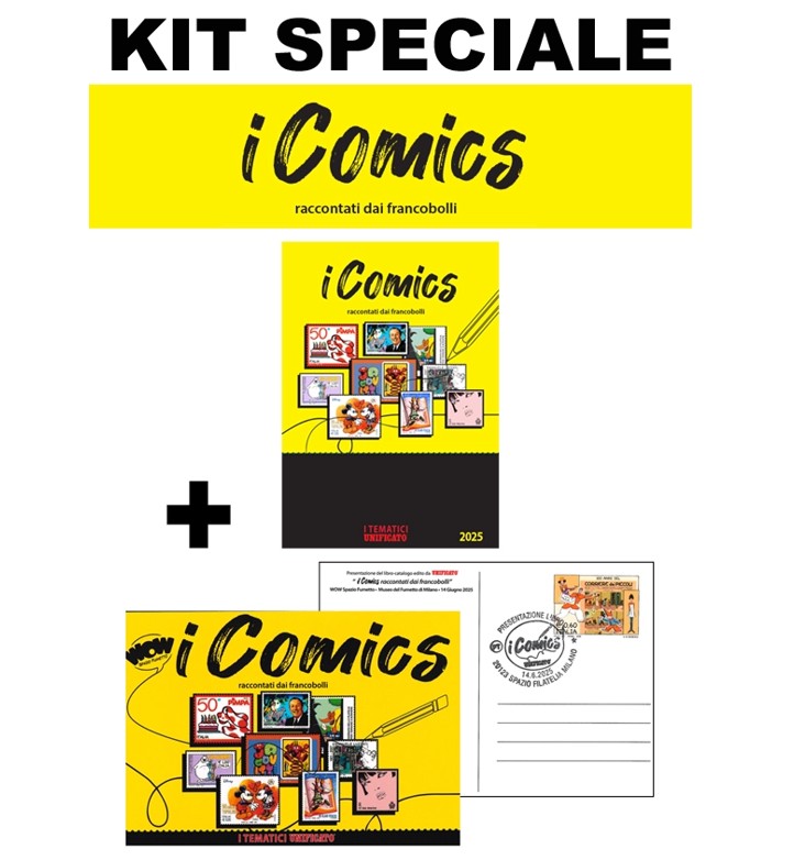 UnificatoIt's tweet photo. I #COMICS SPECIALE KIT #Libro + #cartolina
https://t.co/cWONvarirQ
SPECIALE KIT 1 cartolina (in busta) + 1 libro-#catalogo (240 pp colori 17 x 24 cm)
PREZZO SPEC. € 37,50
#catalogue #italia #italie #italy #italien #tematica #tematici #thematic #fumetto #filatelia #philately https://t.co/2gIfK2RWbF