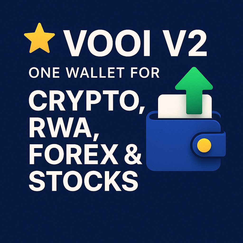 🌟 <a href="/vooi_io/">vooi</a> V2 is here! 🚀 One wallet for Crypto, RWA, Forex &amp; Stocks. Gas-free, bridge-free trades on Arbitrum/Ethereum/Solana. Earn XP, climb leaderboard 👉 app.vooi.io 💰 Powered by <a href="/cookiedotfun/">Cookie DAO 🍪</a> 🌍🔥