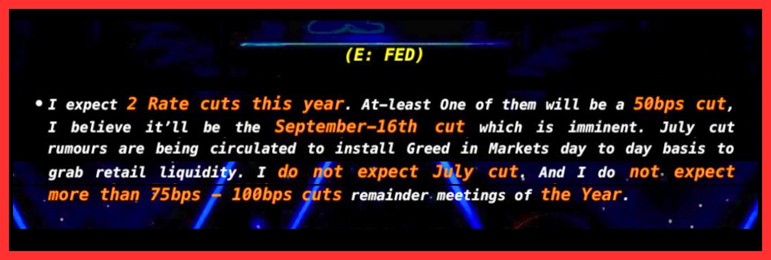 HUGE volatility expected in next 2 days

Back in June, we published this forecast:
“I expect 2 rate cuts this year. At least one of them will be a 50 bps cut … I believe it’ll be the September-16th cut … rumors are being circulated …”

Nobody was pricing 50 bps for September