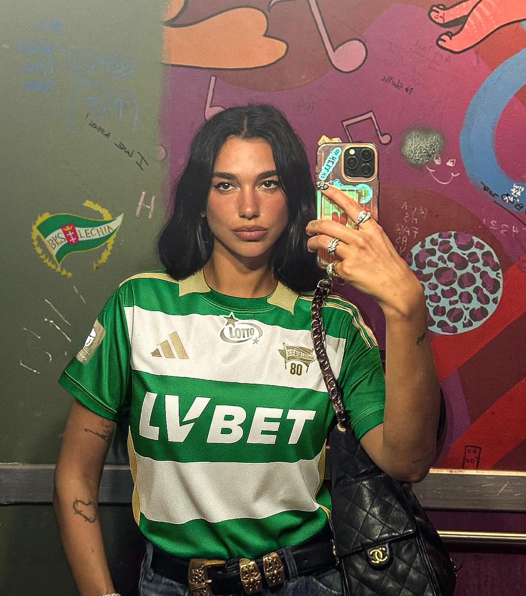 Podążając za trendem... <a href="/DUALIPA/">DUA LIPA</a> jest Lechistką 🤍💚