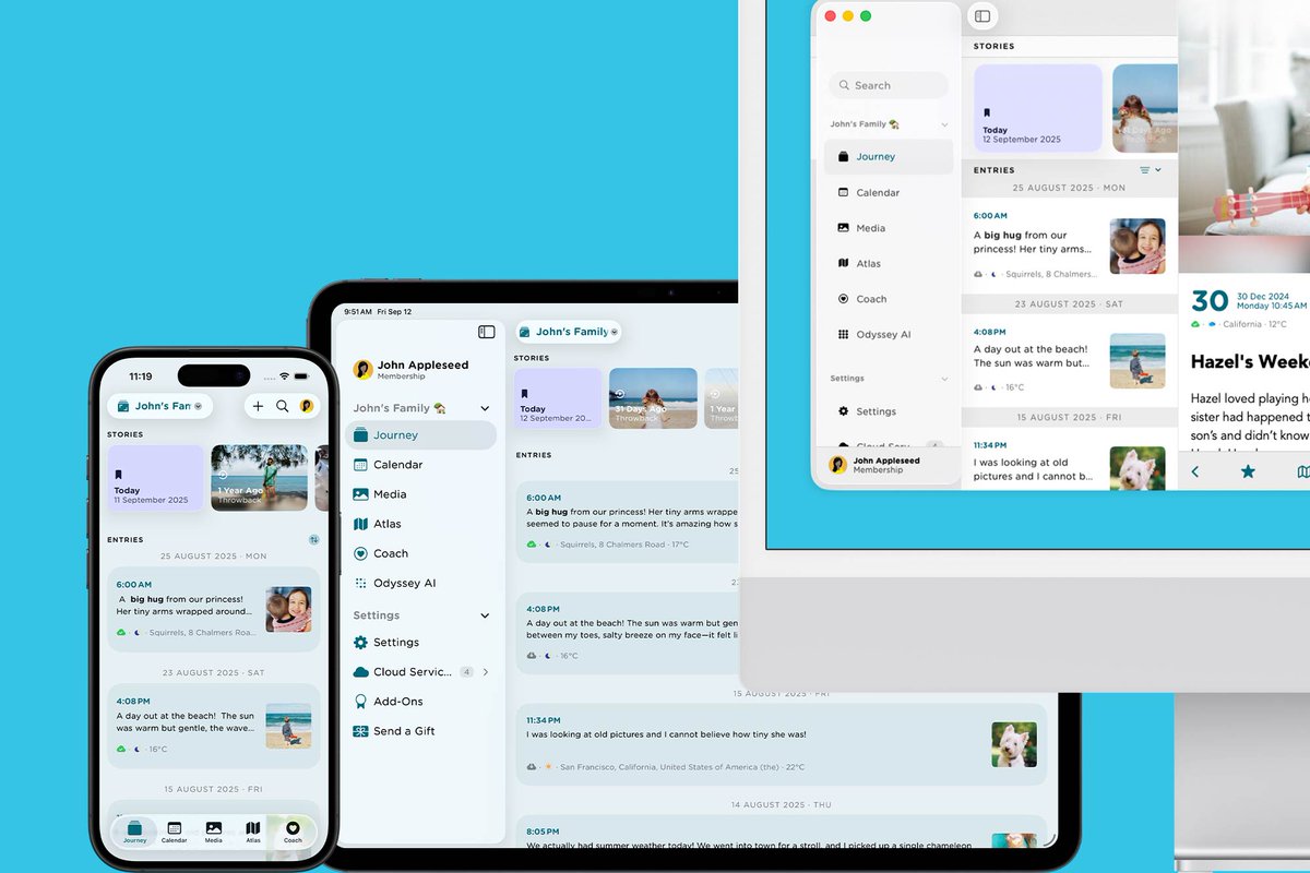 Journey’s latest update for iOS 26 and Mac OS 26 introduces Apple’s stunning Liquid Glass design and AI Reflection powered by Apple’s Foundation Model—bringing fluid visuals, thoughtful prompts, and deeper self-discovery to your journaling experience.

blog.journey.cloud/journey-ios-ma…