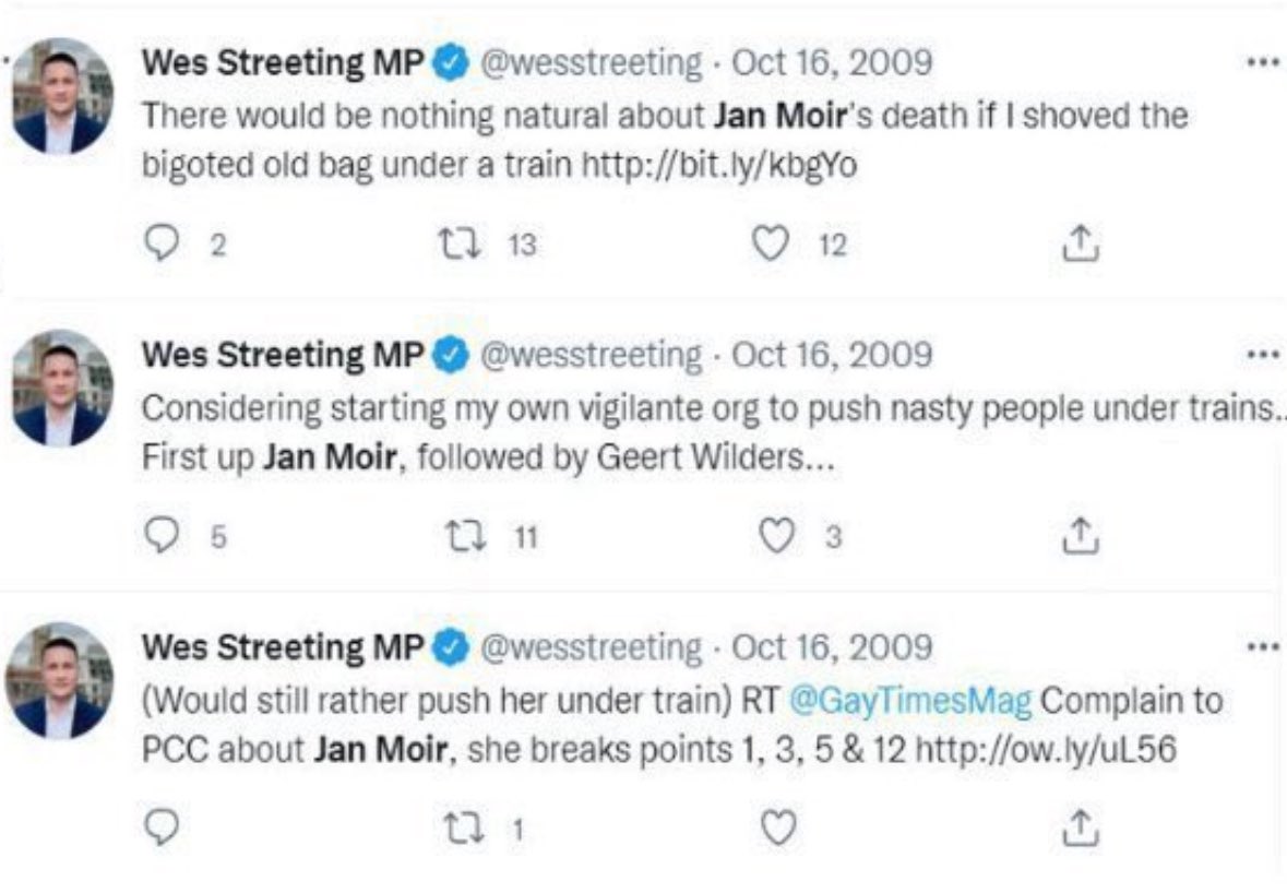<a href="/wesstreeting/">Wes Streeting</a> Fuck off, Wes