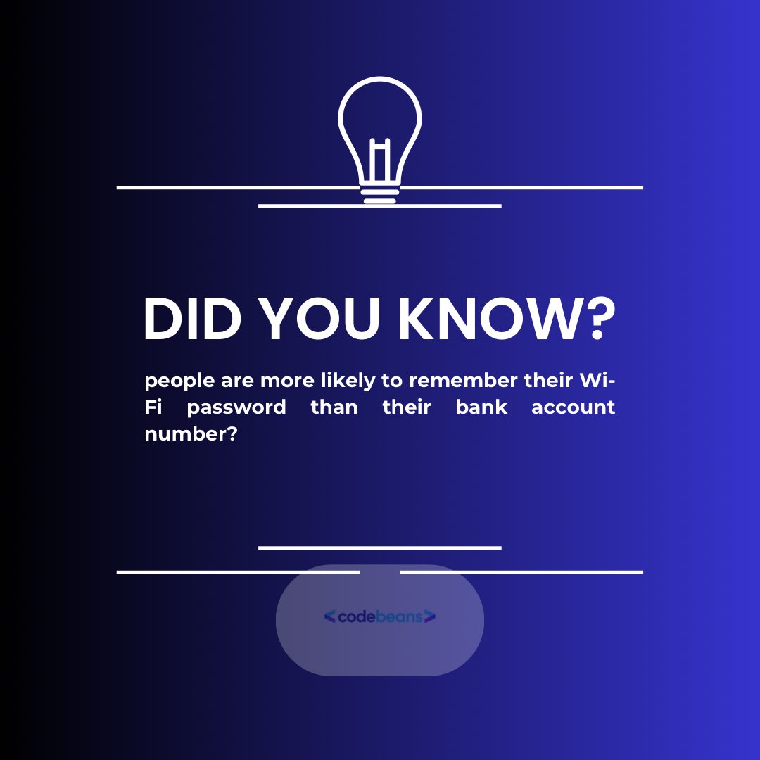 _codebeans's tweet image. Funny how we can recall our WiFi password in seconds, but our bank account number? Not so much. Priorities, right?
#ModernLife #Relatable #WifiOverEverything #DigitalAge #EverydayTruth