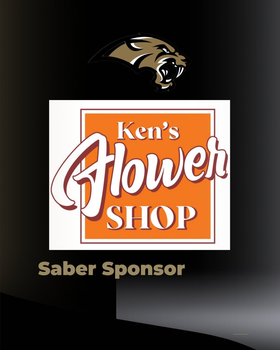 🌟 A big thank you to Ken's Flower Shop for supporting Saber Volleyball! Your generosity helps our athletes shine on and off the court. We couldn’t do it without you!