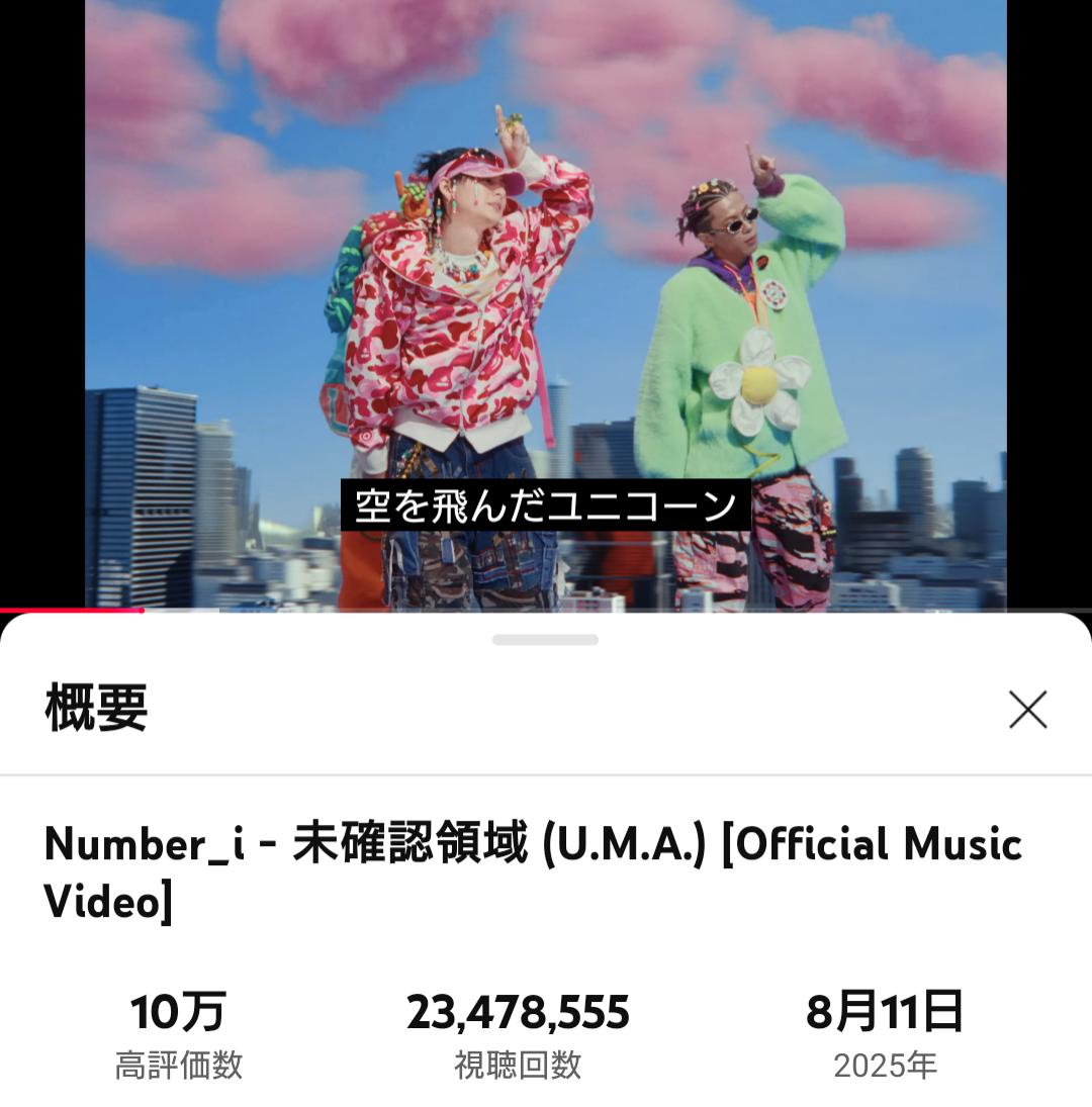Number_iリボン　未確認領域イメージ 未確認領域 /Number_i🎧 @number_i.official 途中から面白すぎる