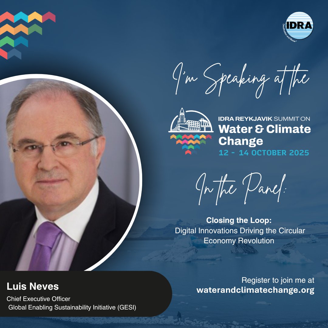 I'm thrilled to be speaking at the IDRA Reykjavik Summit 2025 this October in Iceland.
Looking forward to being part of the conversation!
#GeSI