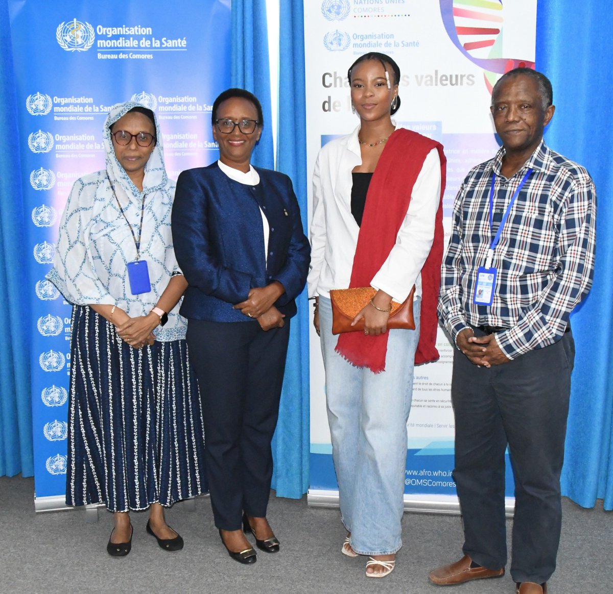 OMSComores's tweet image. La Représentante de l’OMS aux Comores a échangé avec l’artiste @Keilamuse autour du projet « Soignes tes maux », une initiative artistique et éducative pour accompagner les jeunes atteints de #diabète. L’OMS salue cette approche innovante et a hâte d'accompagner ce beau projet.
