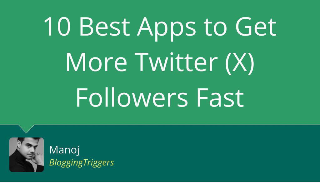 Ready to skyrocket your Twitter (X) presence? Discover the top 10 apps experts use to grow authentic followers at warp speed—no bots, just real results! Your next viral moment could just be one download away.

 lttr.ai/AivAk

#Twitter #Marketing #SocialMedia