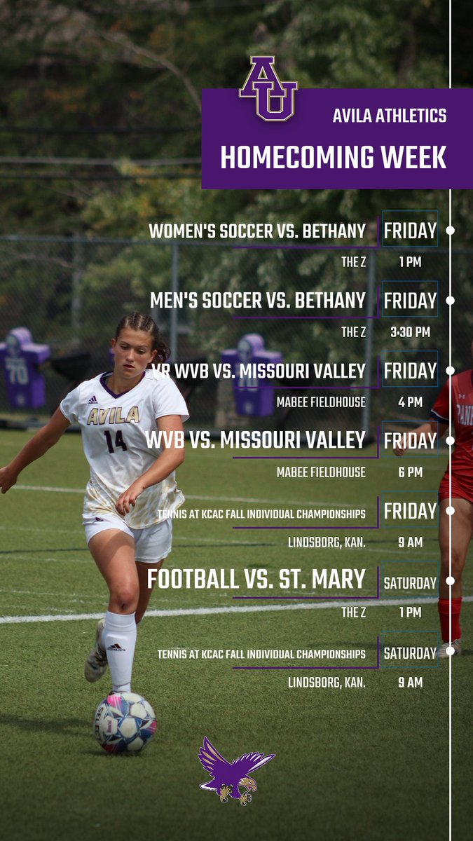 It's homecoming week! 

With plenty of opportunities to support your Eagles, let's pack The Z and Mabee Fieldhouse⚽️🏐🏈🎾