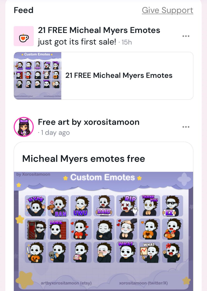 Glad to see people are using my art ☺️