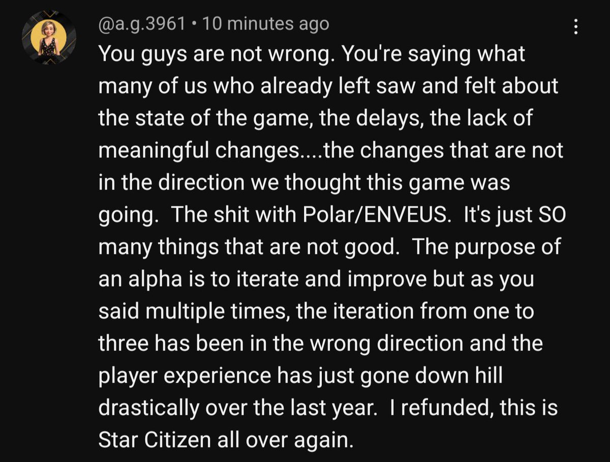 I've gotten a lot of shit for being "negative", being a "doomer" and was even accused of being toxic over a light hearted meme.

I've had a lot of fans unsubscribe and unfollow because I've been critical, despite there being this sentiment that anyone being critical is doing so