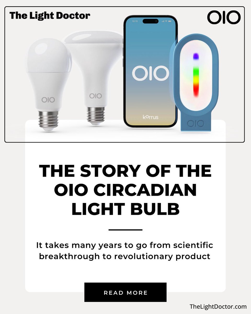 From a scientific breakthrough in 2009 to a revolutionary product in 2025 🌍💡 

The journey of OIO circadian light bulbs is a story of persistence, innovation, and the fight against unhealthy light.

Conventional LEDs have been disrupting our sleep and health for decades. Now,