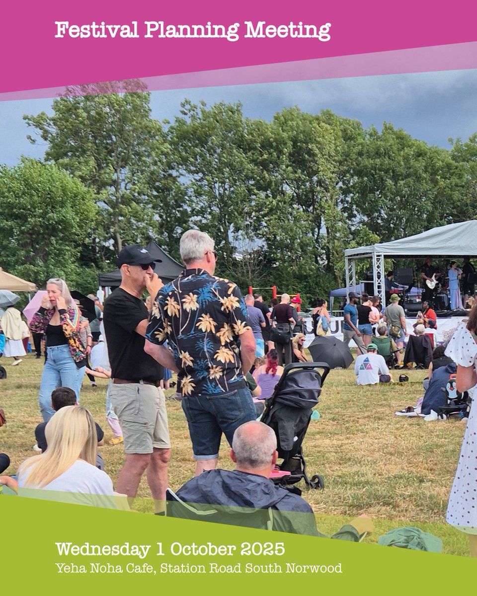 Our first meeting to plan SNCFest2026 will be held at Yeha Noha cafe on 1 October 2025. Please join us to help us plan our community festival!
facebook.com/events/1291808…
#southnorwood #community #CommunityEvent #SE25 #festival #FestivalCroydon #festivalnorwood #festival2026