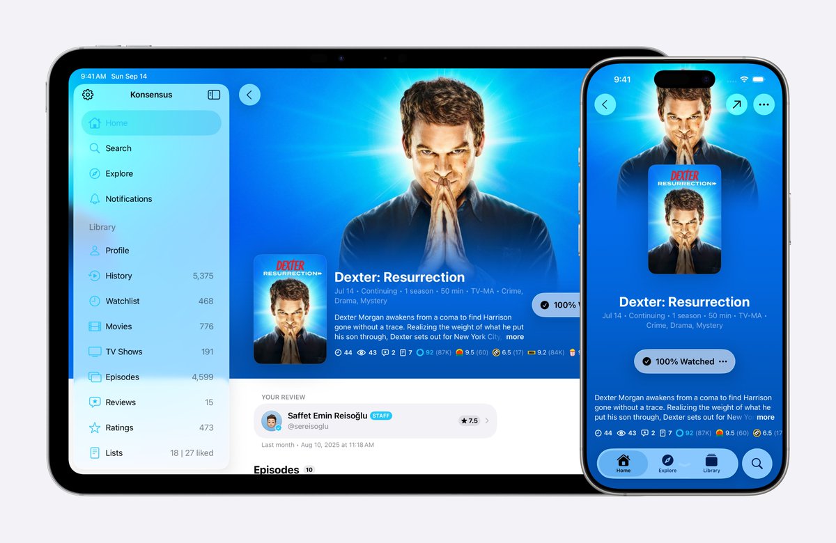 sereisoglu's tweet photo. Konsensus 1.14 is now available! 🎉

✨ Support for iOS 26 introduces a refreshed design language that feels more modern, fluid, and cohesive throughout the app. The updated look and smoother interactions create a more polished experience, fully aligned with Apple’s latest design direction.
🛠️ Resolved issues with local configurations to ensure more reliable behavior across settings.
📱 Raised the minimum supported version from iOS 16 to iOS 17, keeping the app modern and aligned with Apple’s latest technologies.
🚀 Enhanced UI, smoother performance, and dozens of under-the-hood improvements for a more refined app experience.