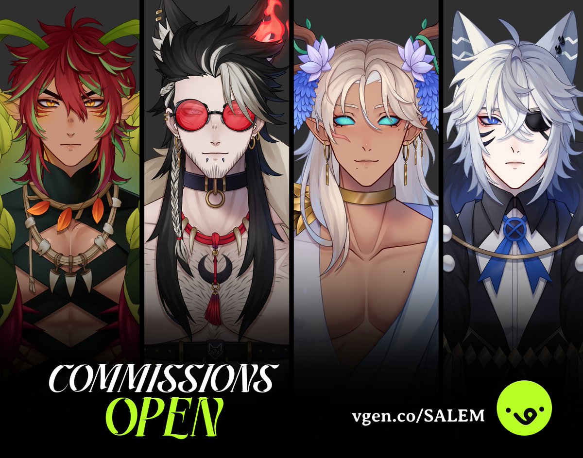 I have 2 slots available for Vtuber models (art and rigging) on VGen! (only 2 for now, don't want to overfill my waitlist again)

#VGenComms