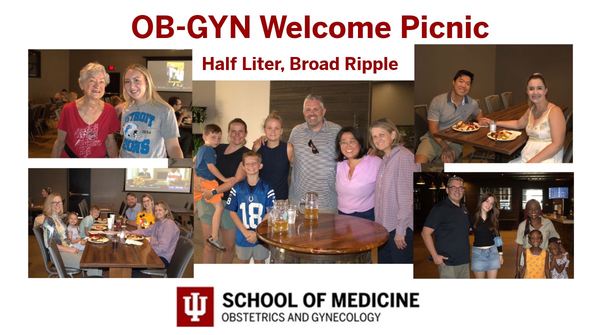 OB-GYN faculty and staff <a href="/IUMedSchool/">IU School of Medicine</a> enjoyed catching up at our 2025 welcome picnic! Great conversation and food!