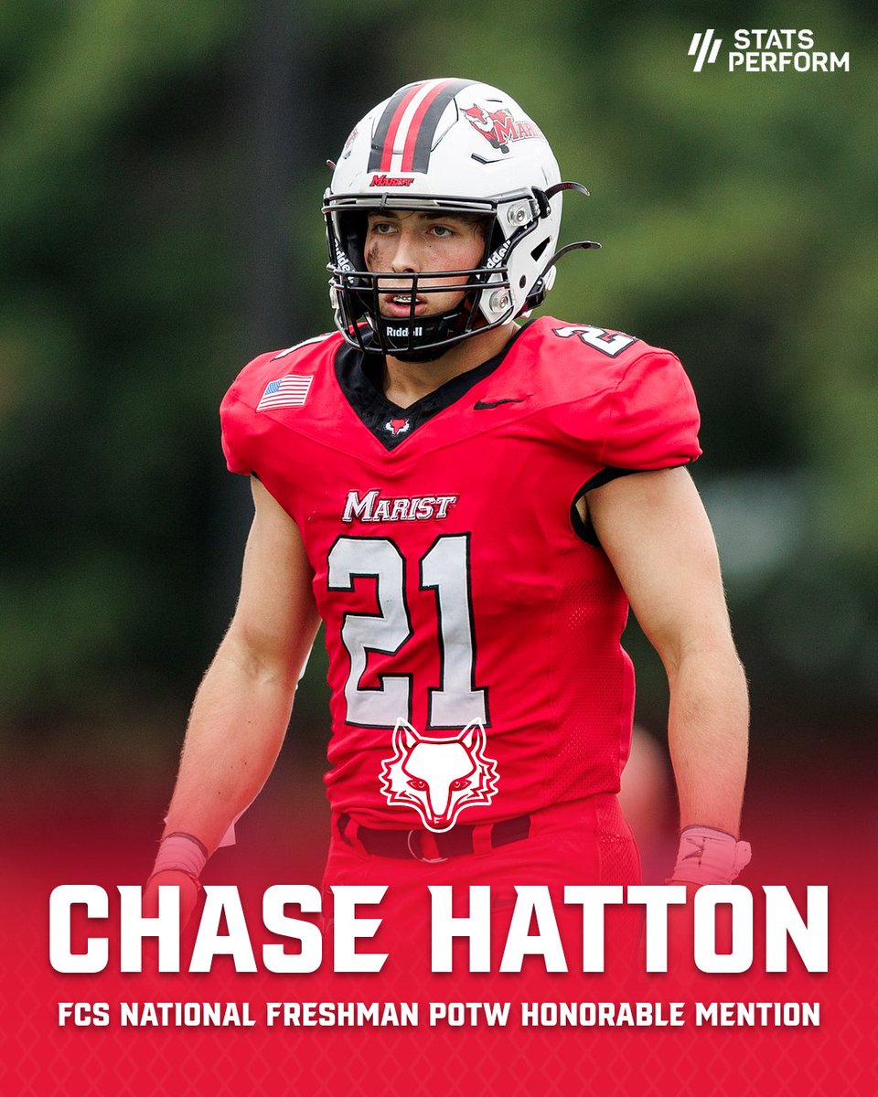 National recognition x2!!

Nate Robinson Jr.: FCS Stats Perform National Defensive Player of the Week

Chase Hatton: Honorable Mention, Rookie of the Week

🔗: shorturl.at/C51GP