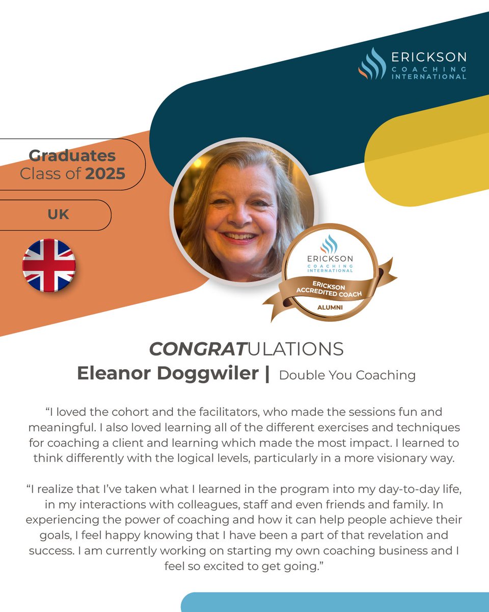 ericksoncoaches's tweet image. 🤔 Are you thinking about a career change into coaching? Our award-winning The Art &amp;amp; Science of Coaching™ program is the perfect foundation on which to start building your business.  hubs.la/Q03JkzBt0 #SolutionFocusedCoaching