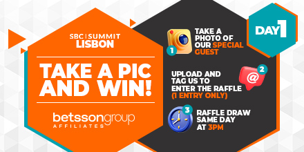 Snap &amp; Win at #SBC Summit Lisbon 2025 📸

Join #BetssonGroupAffiliates at Stand F590 on Day 1 for a chance to win fantastic prizes! 

📷 Don’t miss out! Capture the moment, share the excitement, and win big on Stand F590!

 #SBCLisbon #BetssonGroup #Networking #BGA