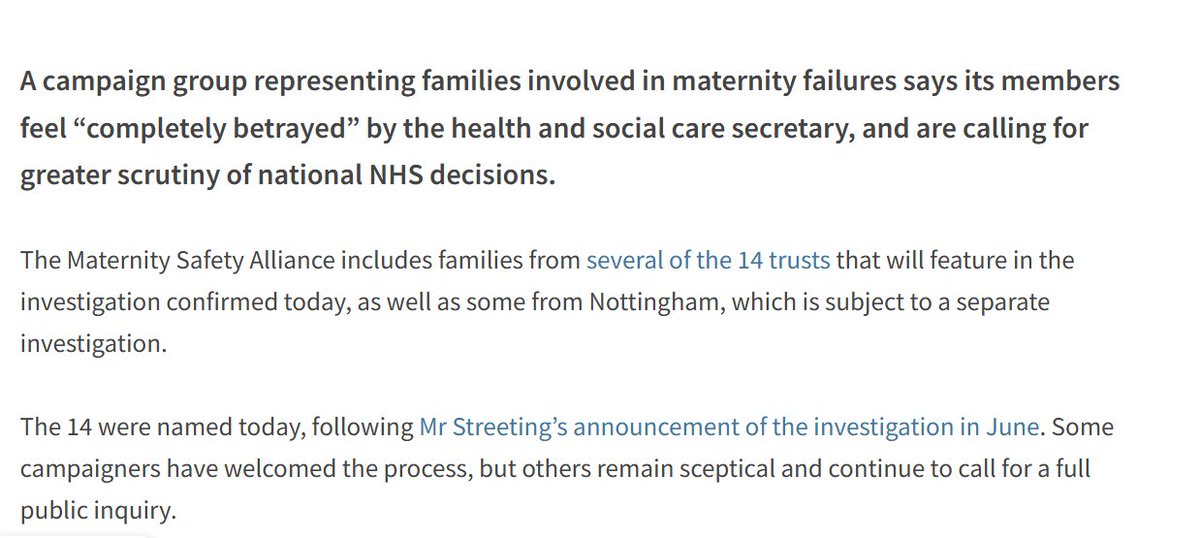 Very strong views on <a href="/wesstreeting/">Wes Streeting</a> from some of the families caught up in the Amos review. It's not a universal view, I would stress.