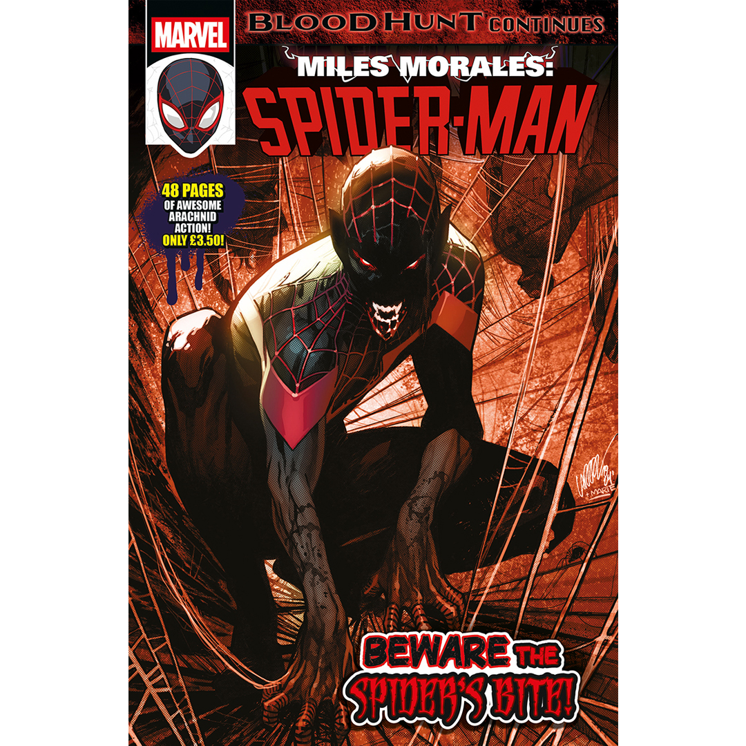 In Miles Morales: Spider-Man #29, Blood Hunt continues!
The heroes rally at the Sanctum Sanctorum, but must first deal with a threat close to their hearts! And while they raise the torch of defiance, the new lord of the vampires enacts his dreaded scheme!
bit.ly/3VkzzqZ
