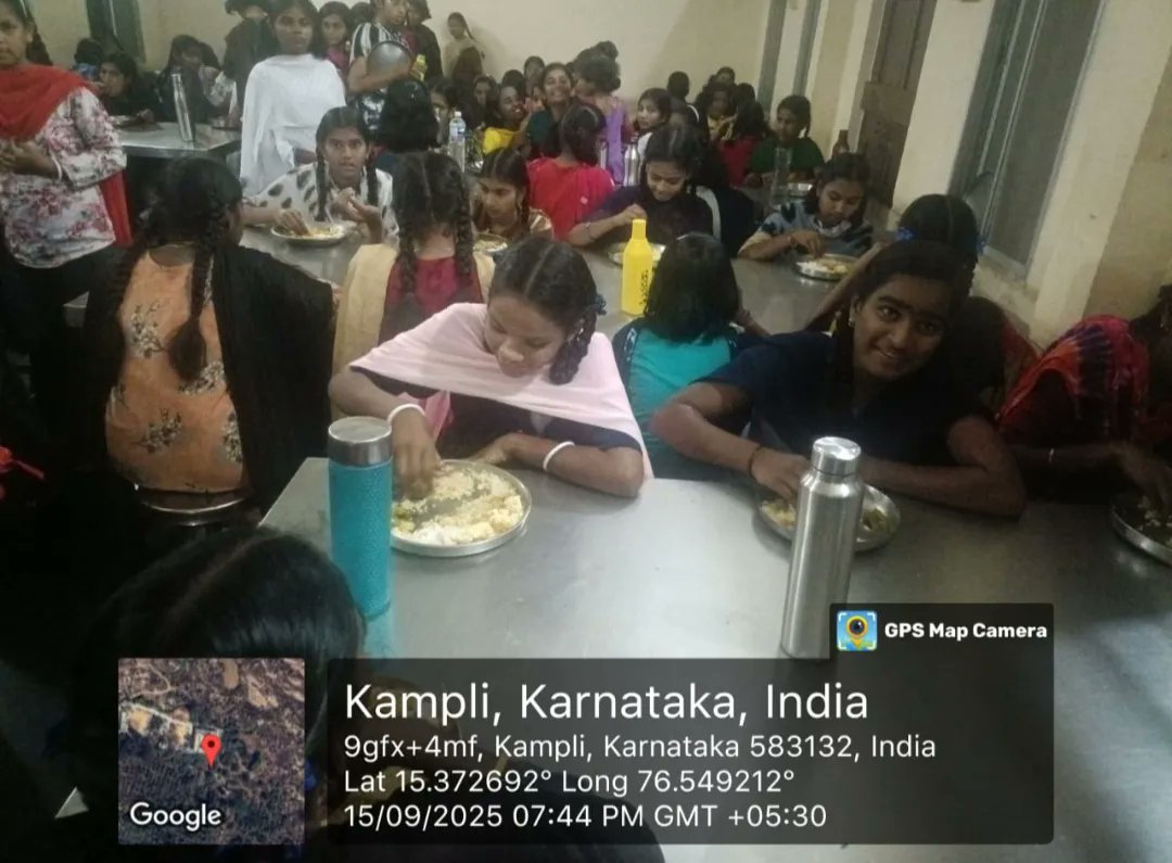 Dinner  #SocialAudit_SWDMeals #SocialWelfare_Karnataka