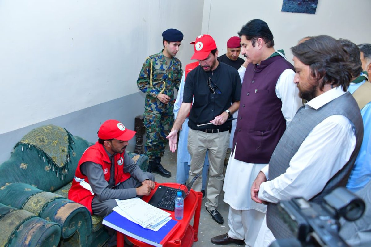 PRCSKP_Official's tweet photo. Governor KP @fkkundi  visited a Red Cross health camp in #Buner with PRCSKP Chairman Farzand Ali Wazir . He praised the #RedCross for providing quality healthcare and stressed the need for greater collaboration with welfare organizations to support remote communities. https://t.co/18wsMnbARI