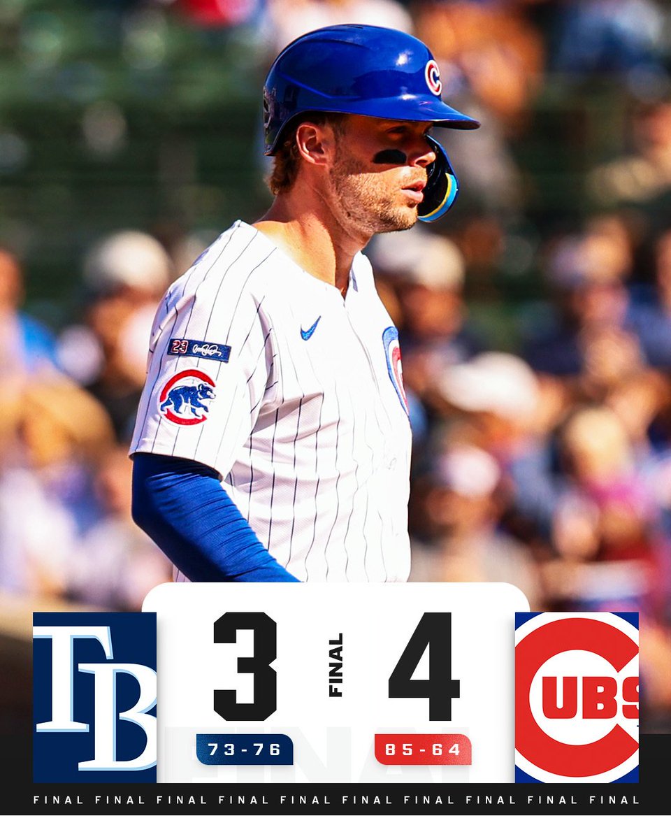 Juan Pablo Teixeira (@juanpteixeiracm) on Twitter photo MLB ⚾️🇺🇲
🔵🔵 <a href="/RaysBaseball/">Tampa Bay Rays</a> 3️⃣
⚪️⚪️ <a href="/Cubs/">Chicago Cubs</a> 4️⃣
#MLB #MLBライバルズ #MLB東京シリーズ #MLB開幕戦 #MLBTV #Chicago #TampaBay #Cubs #Rays #CubsOnMarquee #RaysBaseball #RaysCubs MLB ⚾️🇺🇲
🔵🔵 <a href="/RaysBaseball/">Tampa Bay Rays</a> 3️⃣
⚪️⚪️ <a href="/Cubs/">Chicago Cubs</a> 4️⃣
#MLB #MLBライバルズ #MLB東京シリーズ #MLB開幕戦 #MLBTV #Chicago #TampaBay #Cubs #Rays #CubsOnMarquee #RaysBaseball #RaysCubs