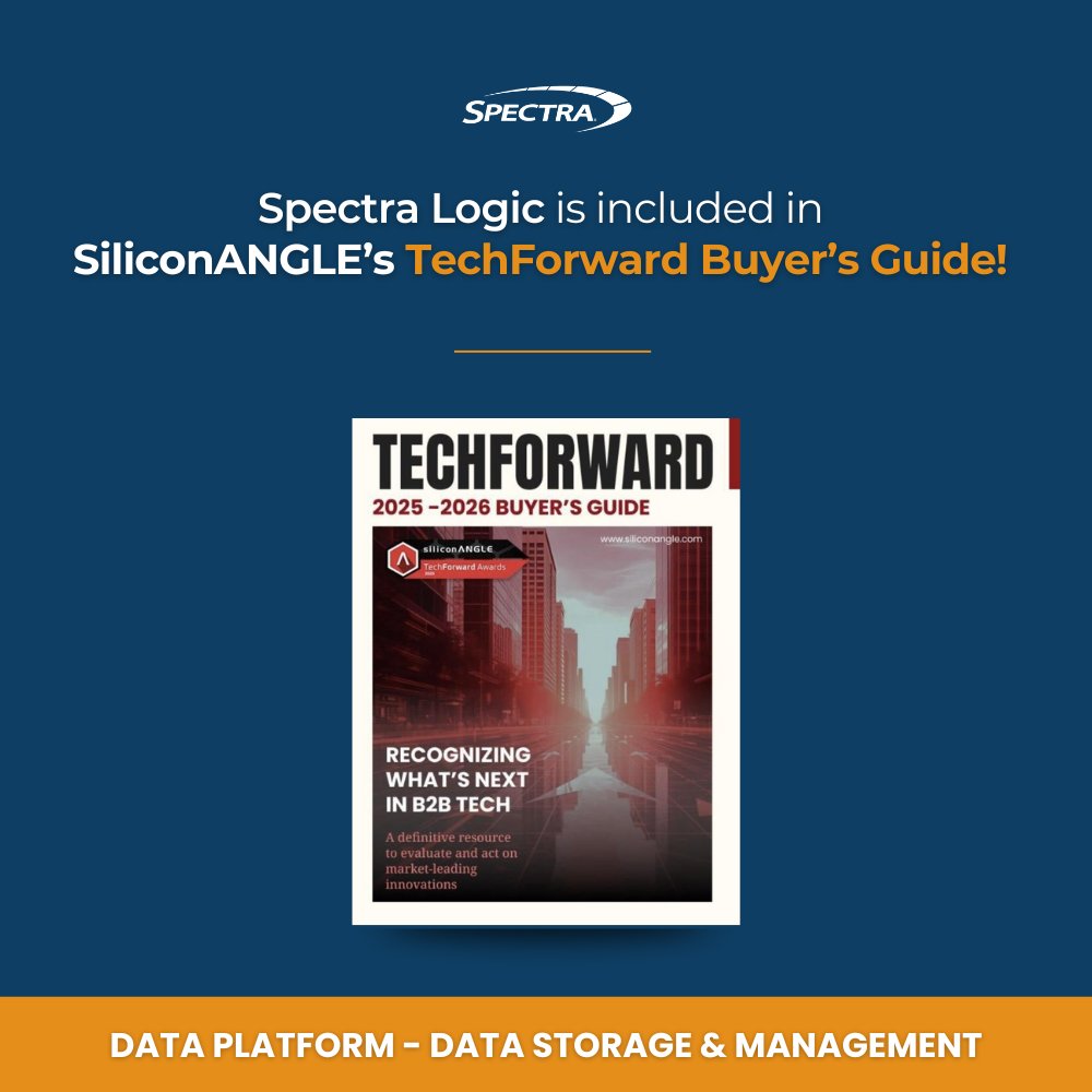 spectralogic's tweet image. 🏆 We're thrilled to share that Spectra Logic is featured in @SiliconANGLE's TechForward Buyer's Guide! This resource highlights the solutions driving business forward.
Check out the guide: sl.spectralogic.com/3VfkpTZ
#TechForwardAwards #DataStorageSolutions