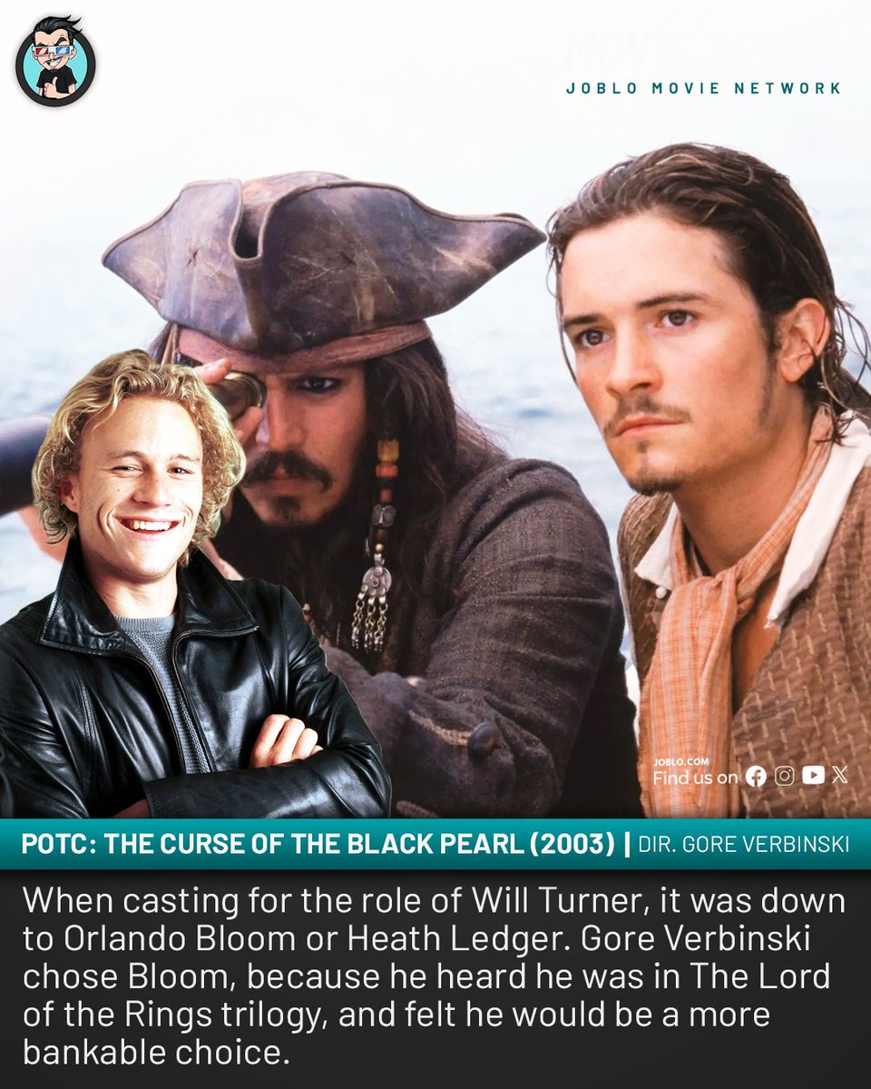 Movie trivia: POTC: The Curse Of The Black Pearl (2003). 🎥 
#JoBloMovies #JoBloMovieNetwork #MovieTrivia #POTC #thecurseoftheblackpearl