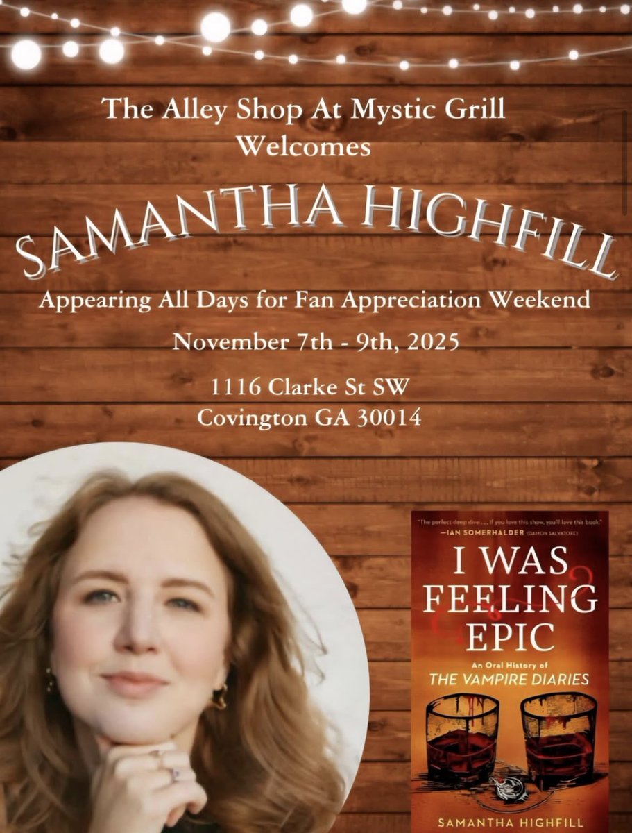 Heading to Mystic Falls in November!! See you there?