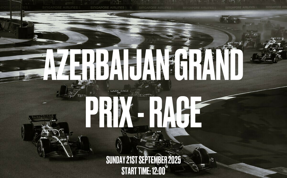 #Formula1 is back this weekend with the #AzerbaijanGP 
Qualifying on #Saturday @ 13:00
Race on #Sunday @ 12:00

#AzerbaijanGrandPrix