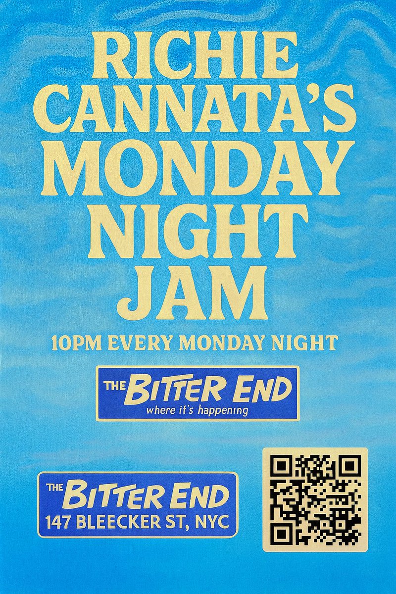 Mondays don’t have to suck… unless you miss this jam 🎷🔥
Richie Cannata’s Monday Night Jam – 10PM @ The Bitter End, NYC 🎶

#NYCMusic #LiveMusic #TheBitterEnd