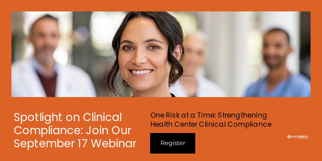 COMPLIATRIC's tweet image. [LAST CHANCE] Don’t Miss This: Fix the Risk Before HRSA Does - mailchi.mp/compliatric.co…