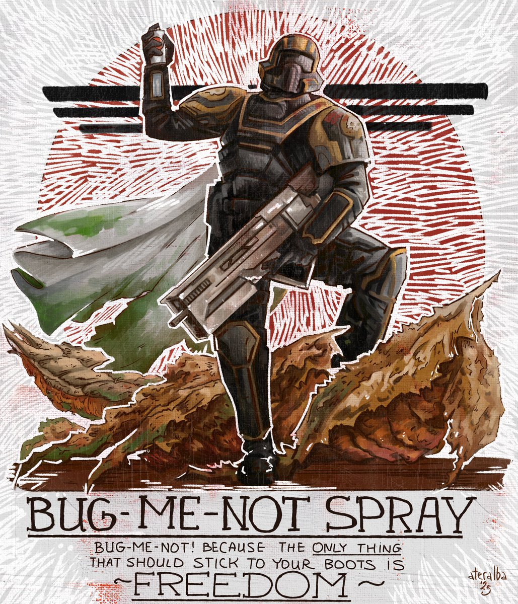 "Bug-Me-Not spray" for true Helldivers 

#Helldivers #Helldivers2