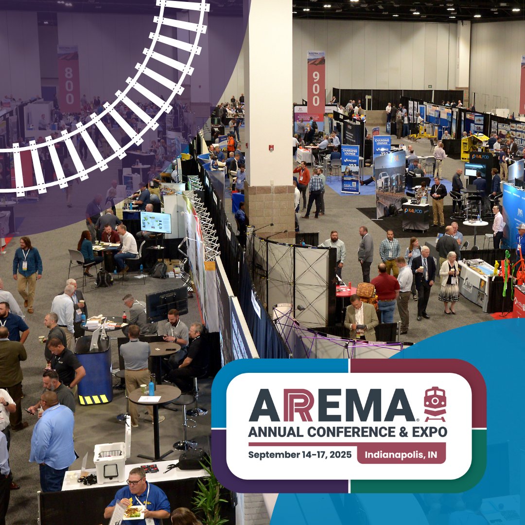 AREMArail's tweet image. The Solution Center in the Expo Hall at #AREMA2025 is packed with innovation today &amp;amp; tomorrow 🚆✨

Check the app for times &amp;amp; details.

#ExpoInnovation #RailwayTech