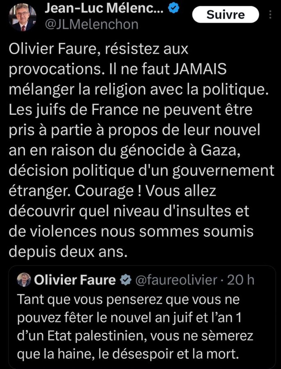 Ah ah ah !
<a href="/JLMelenchon/">Jean-Luc Mélenchon</a> s’essuie encore les pieds (et l’antisémitisme de son parti) sur son paillasson préféré <a href="/faureolivier/">Olivier Faure</a> .
#JewWashing