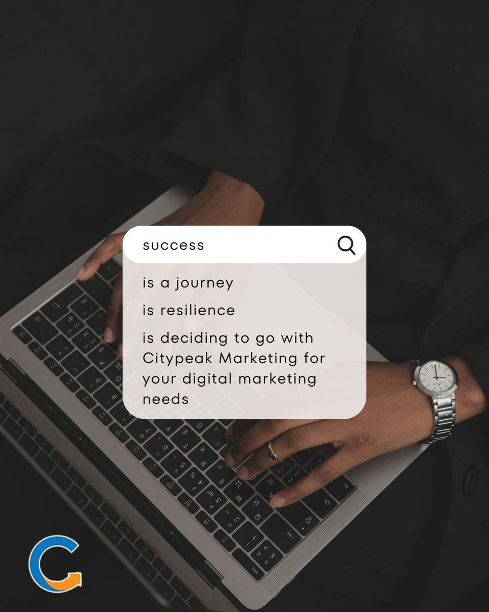 CitypeakMKT's tweet photo. 🔍 Success…

✅ is a journey
✅ is resilience
✅ is choosing the right partner for growth

@CitypeakMKT, we help businesses like yours turn goals into growth — one smart strategy at a time. 💡

#StartupMarketing #LaunchLoud #BoldMovesOnly https://t.co/UmDSj0z2R1
