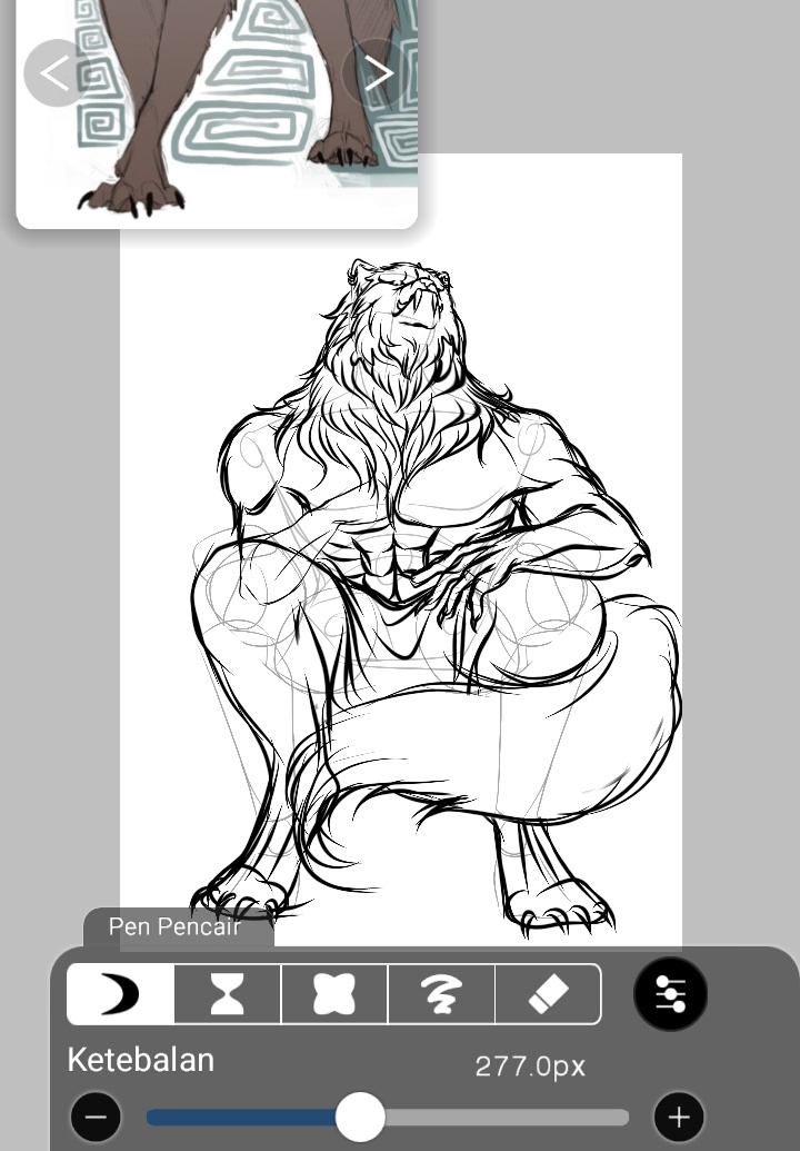 day 1 latihan gambar hewan sambil membentuk wujud bapaknya oc ngiha🦵