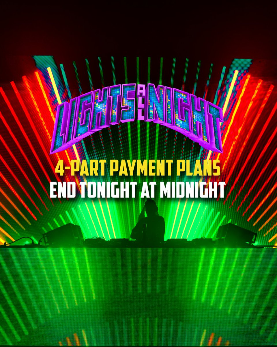 The clock’s ticking ⏰ Payment plans end TONIGHT, 9/15 at midnight!

Lock in your Tuesday or Wednesday only pass now with just a $22 deposit! 💫

Come dance with us → lightsallnight.com 🌃