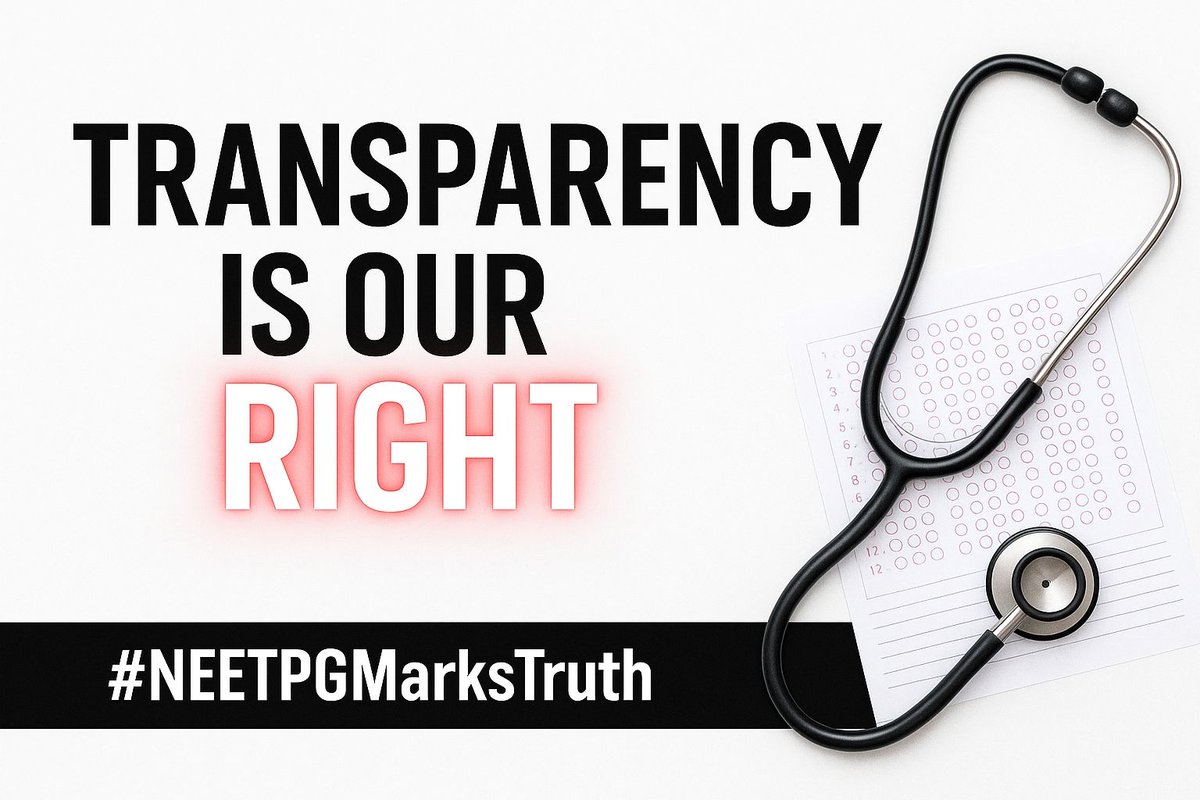 rmgitte70's tweet image. NBEMS cannot play with our future like this.
We lost marks, we lost ranks, we lost hope.
Give us answers &amp;amp; transparency. #neetpg2025 #NeetPgMarksDiscrepancy 
#NEETPGSCAM2025 
@AISFofficial @PhysicswallahAP @nitishrajpute @RahulGandhi