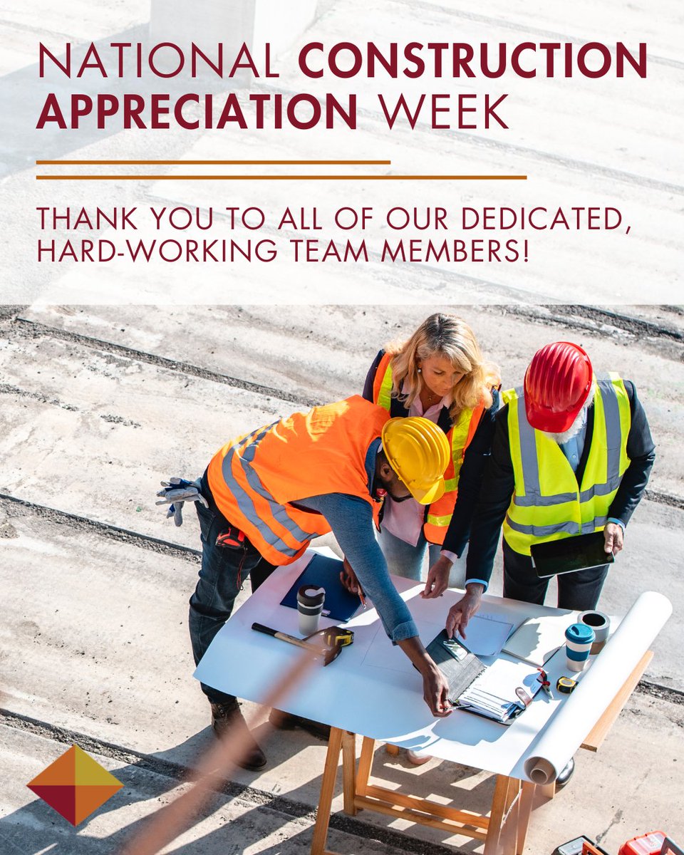 This week we celebrate National Construction Appreciation Week by honoring the heart of our company: our people. 🏗️👏 ❤️

Thank you for your hard work, dedication, and leadership!
#NationalConstructionAppreciationWeek