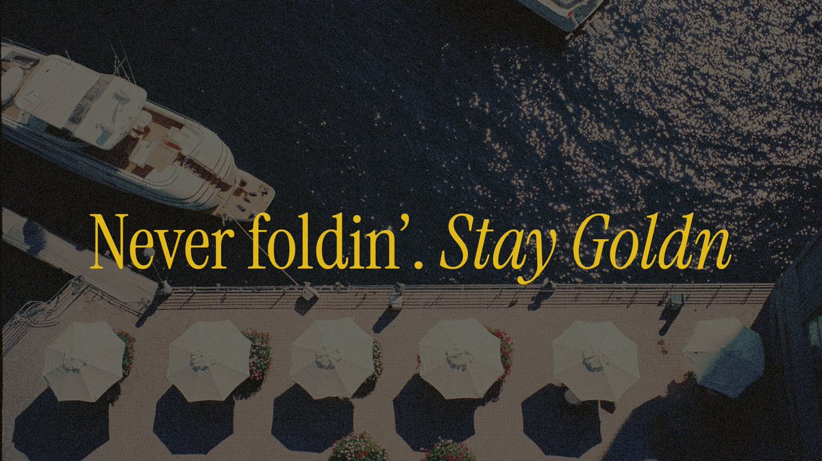 Markets crash. Fiat burns. Tokens fade. 
But gold? It never folds.  
Stay GOLDN ✨